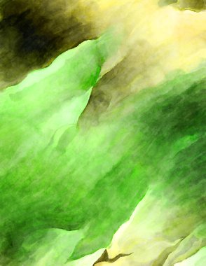 Soyut suluboya sanat eserleri. Fırça boyalı dijital resim. Renkli yaratıcı suluboya çizimi.