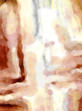 Soyut suluboya sanat eserleri. Fırça boyalı dijital resim. Renkli yaratıcı suluboya çizimi.