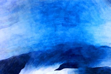 Soyut suluboya sanat eserleri. Fırça boyalı dijital resim. Renkli yaratıcı suluboya çizimi.