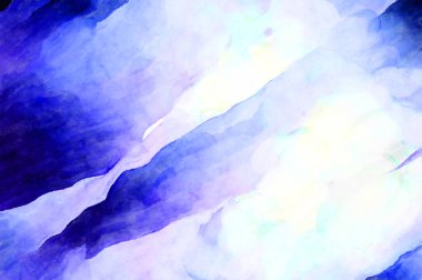 Soyut suluboya sanat eserleri. Fırça boyalı dijital resim. Renkli yaratıcı suluboya çizimi.