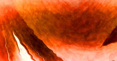 Soyut suluboya sanat eserleri. Fırça boyalı dijital resim. Renkli yaratıcı suluboya çizimi.