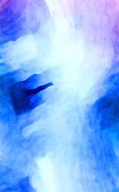 Soyut suluboya sanat eserleri. Fırça boyalı dijital resim. Renkli yaratıcı suluboya çizimi.