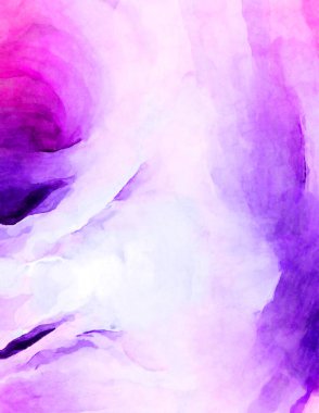 Soyut suluboya sanat eserleri. Fırça boyalı dijital resim. Renkli yaratıcı suluboya çizimi.