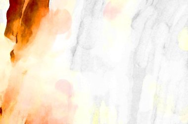 Soyut suluboya sanat eserleri. Fırça boyalı dijital resim. Renkli yaratıcı suluboya çizimi.