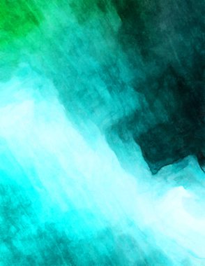 Soyut suluboya sanat eserleri. Fırça boyalı dijital resim. Renkli yaratıcı suluboya çizimi.