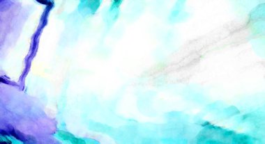 Soyut suluboya sanat eserleri. Fırça boyalı dijital resim. Renkli yaratıcı suluboya çizimi.