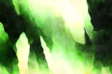 Soyut suluboya sanat eserleri. Fırça boyalı dijital resim. Renkli yaratıcı suluboya çizimi.