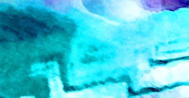 Soyut suluboya sanat eserleri. Fırça boyalı dijital resim. Renkli yaratıcı suluboya çizimi.