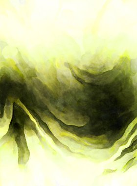 Soyut suluboya sanat eserleri. Fırça boyalı dijital resim. Renkli yaratıcı suluboya çizimi.