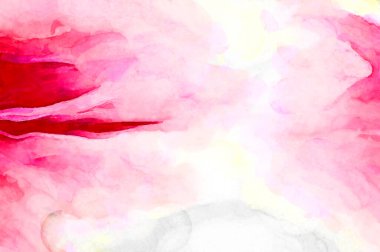 Soyut suluboya sanat eserleri. Fırça boyalı dijital resim. Renkli yaratıcı suluboya çizimi.