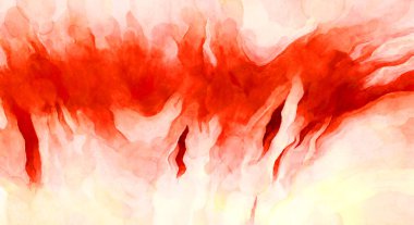 Soyut suluboya sanat eserleri. Fırça boyalı dijital resim. Renkli yaratıcı suluboya çizimi.