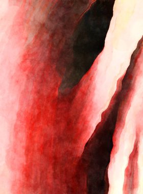 Soyut suluboya sanat eserleri. Fırça boyalı dijital resim. Renkli yaratıcı suluboya çizimi.