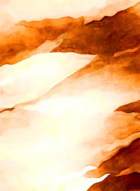 Soyut suluboya sanat eserleri. Fırça boyalı dijital resim. Renkli yaratıcı suluboya çizimi.