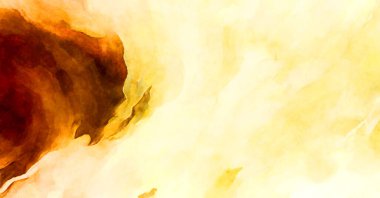 Soyut suluboya sanat eserleri. Fırça boyalı dijital resim. Renkli yaratıcı suluboya çizimi.