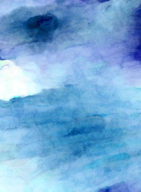 Soyut suluboya sanat eserleri. Fırça boyalı dijital resim. Renkli yaratıcı suluboya çizimi.