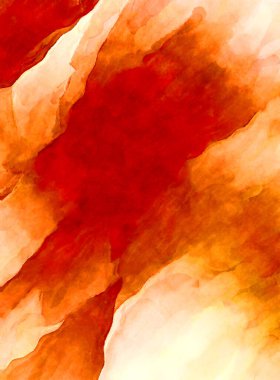 Soyut suluboya sanat eserleri. Fırça boyalı dijital resim. Renkli yaratıcı suluboya çizimi.