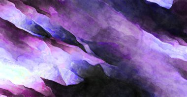 Soyut suluboya sanat eserleri. Fırça boyalı dijital resim. Renkli yaratıcı suluboya çizimi.