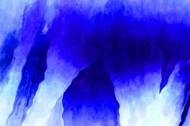 Soyut suluboya sanat eserleri. Fırça boyalı dijital resim. Renkli yaratıcı suluboya çizimi.