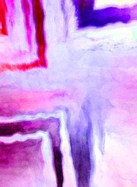 Soyut suluboya sanat eserleri. Fırça boyalı dijital resim. Renkli yaratıcı suluboya çizimi.