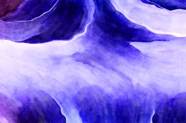 Soyut suluboya sanat eserleri. Fırça boyalı dijital resim. Renkli yaratıcı suluboya çizimi.