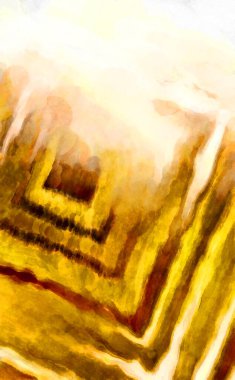 Soyut suluboya sanat eserleri. Fırça boyalı dijital resim. Renkli yaratıcı suluboya çizimi.