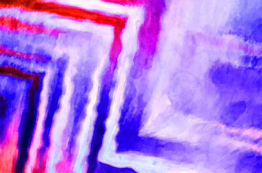 Soyut suluboya sanat eserleri. Fırça boyalı dijital resim. Renkli yaratıcı suluboya çizimi.