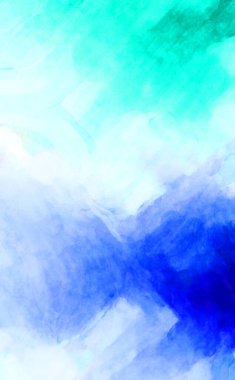 Soyut suluboya sanat eserleri. Fırça boyalı dijital resim. Renkli yaratıcı suluboya çizimi.