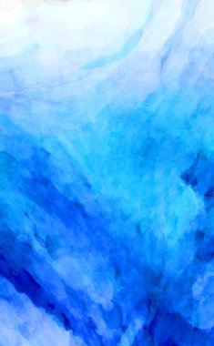 Soyut suluboya sanat eserleri. Fırça boyalı dijital resim. Renkli yaratıcı suluboya çizimi.