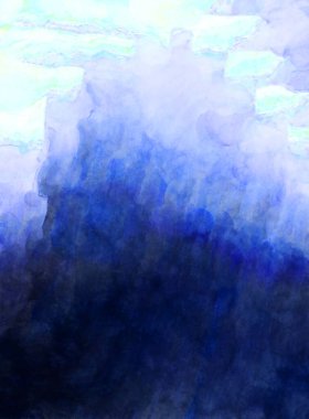 Soyut suluboya sanat eserleri. Fırça boyalı dijital resim. Renkli yaratıcı suluboya çizimi.