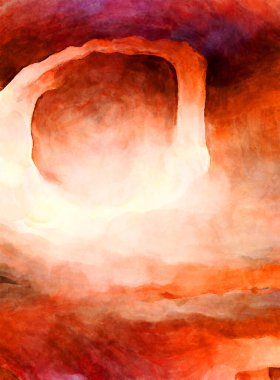 Soyut suluboya sanat eserleri. Fırça boyalı dijital resim. Renkli yaratıcı suluboya çizimi.