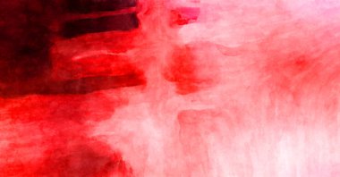 Soyut suluboya sanat eserleri. Fırça boyalı dijital resim. Renkli yaratıcı suluboya çizimi.