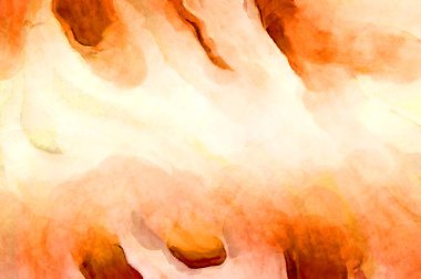 Soyut suluboya sanat eserleri. Fırça boyalı dijital resim. Renkli yaratıcı suluboya çizimi.