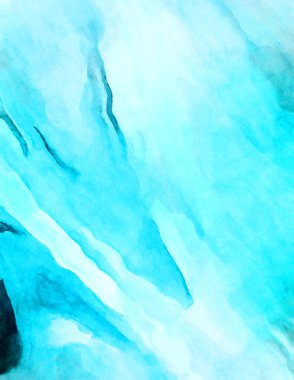 Soyut suluboya sanat eserleri. Fırça boyalı dijital resim. Renkli yaratıcı suluboya çizimi.