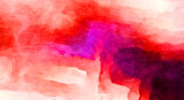 Soyut suluboya sanat eserleri. Fırça boyalı dijital resim. Renkli yaratıcı suluboya çizimi.