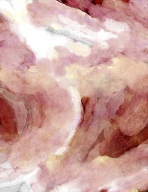 Soyut suluboya sanat eserleri. Fırça boyalı dijital resim. Renkli yaratıcı suluboya çizimi.