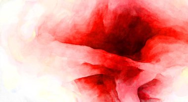 Soyut suluboya sanat eserleri. Fırça boyalı dijital resim. Renkli yaratıcı suluboya çizimi.