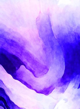 Soyut suluboya sanat eserleri. Fırça boyalı dijital resim. Renkli yaratıcı suluboya çizimi.