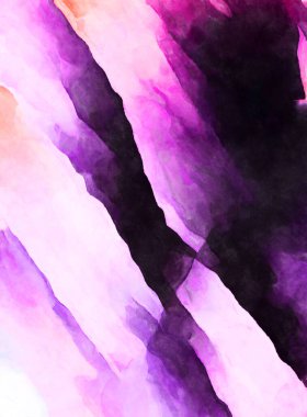 Soyut suluboya sanat eserleri. Fırça boyalı dijital resim. Renkli yaratıcı suluboya çizimi.