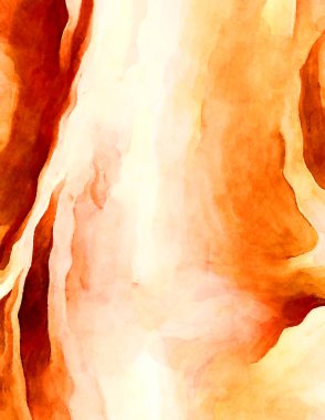 Soyut suluboya sanat eserleri. Fırça boyalı dijital resim. Renkli yaratıcı suluboya çizimi.