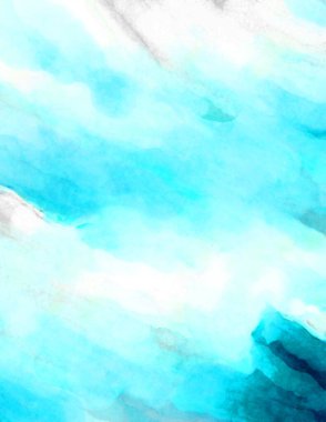 Soyut suluboya sanat eserleri. Fırça boyalı dijital resim. Renkli yaratıcı suluboya çizimi.