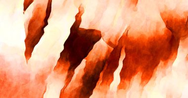 Soyut suluboya sanat eserleri. Fırça boyalı dijital resim. Renkli yaratıcı suluboya çizimi.