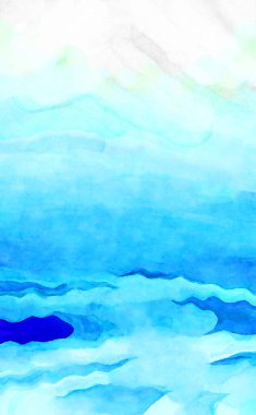 Soyut suluboya sanat eserleri. Fırça boyalı dijital resim. Renkli yaratıcı suluboya çizimi.