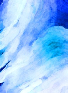 Soyut suluboya sanat eserleri. Fırça boyalı dijital resim. Renkli yaratıcı suluboya çizimi.