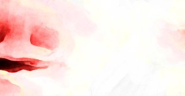 Soyut suluboya sanat eserleri. Fırça boyalı dijital resim. Renkli yaratıcı suluboya çizimi.