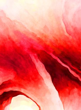 Soyut suluboya sanat eserleri. Fırça boyalı dijital resim. Renkli yaratıcı suluboya çizimi.