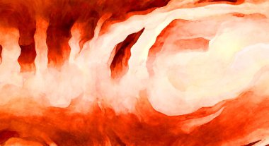 Soyut suluboya sanat eserleri. Fırça boyalı dijital resim. Renkli yaratıcı suluboya çizimi.