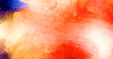 Soyut suluboya sanat eserleri. Fırça boyalı dijital resim. Renkli yaratıcı suluboya çizimi.