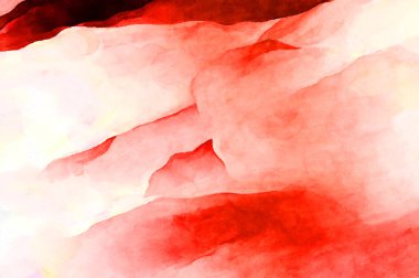 Soyut suluboya sanat eserleri. Fırça boyalı dijital resim. Renkli yaratıcı suluboya çizimi.