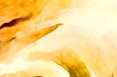 Soyut suluboya sanat eserleri. Fırça boyalı dijital resim. Renkli yaratıcı suluboya çizimi.