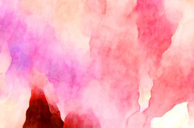 Soyut suluboya sanat eserleri. Fırça boyalı dijital resim. Renkli yaratıcı suluboya çizimi.